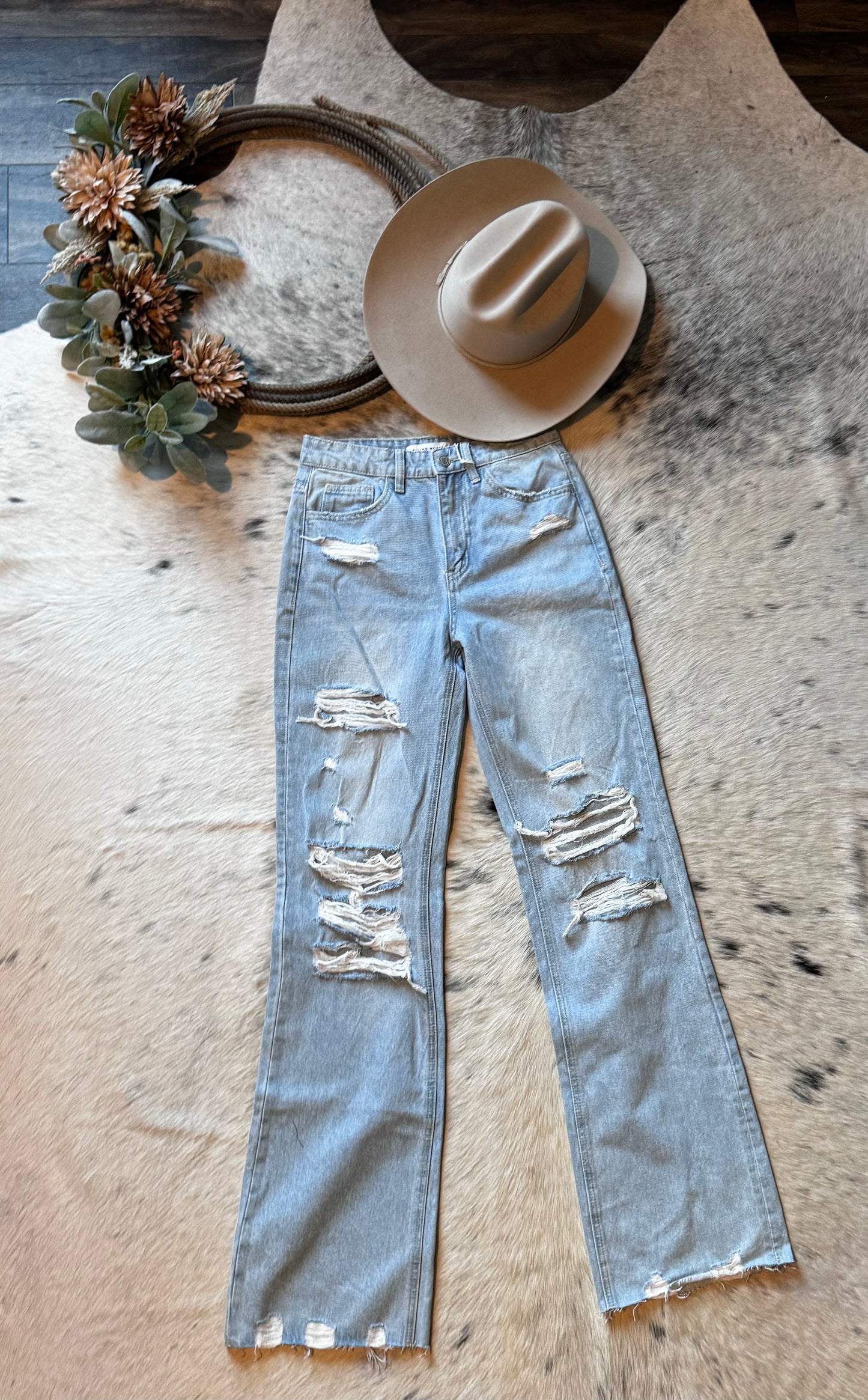 Flying monkey ripped jeans