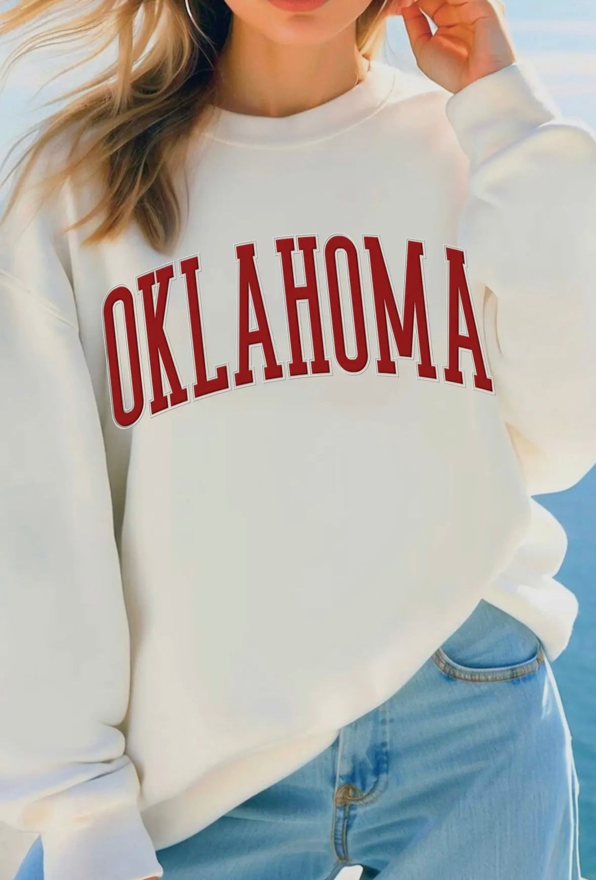 Oklahoma Puff Graphic Brushed Sweatshirts